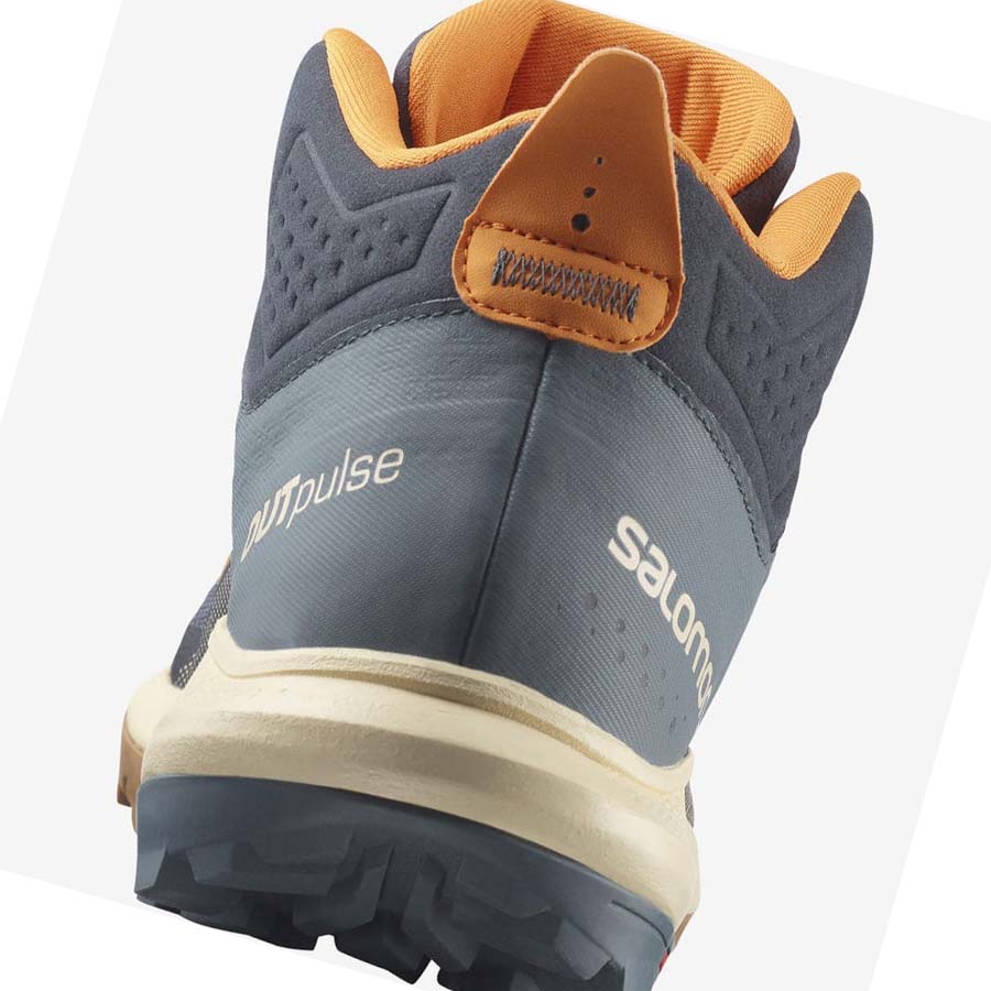 Salomon OUTPULSE MID GORE-TEX Erkek Yürüyüş Ayakkabısı Gri | TR 3539WNB